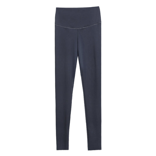 Back Waist Letter Shark Skin Leggings