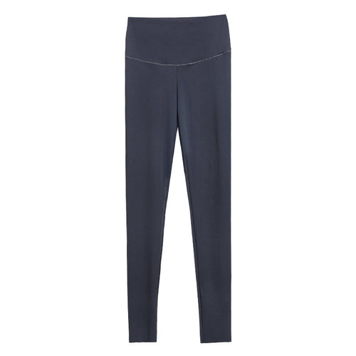 Back Waist Letter Shark Skin Leggings