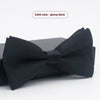 Men's Solid Color Formal Wear Wedding Business Casual Groom Groomsman Bow Tie