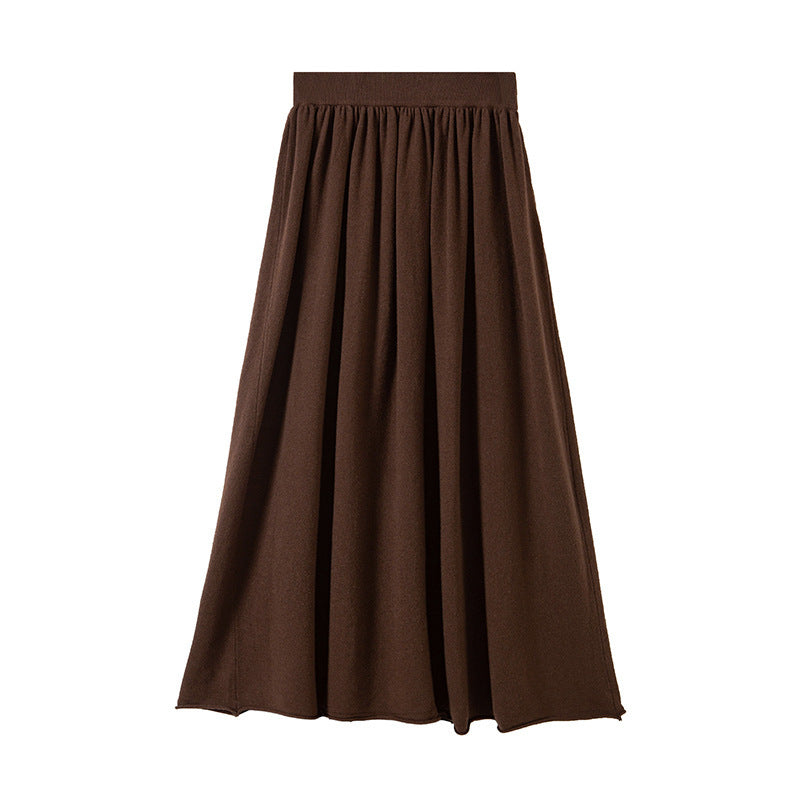 Women's Polyester Blended Fall Winter Skirt