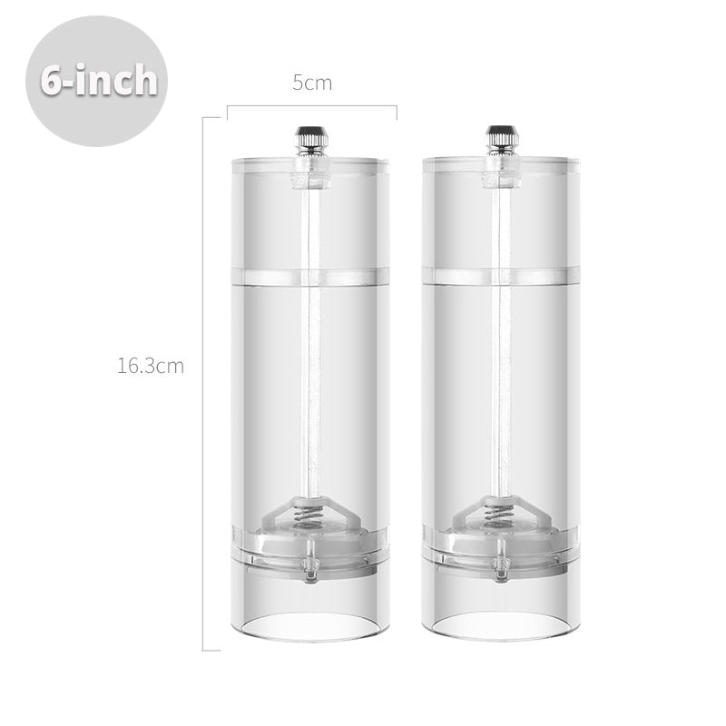 Acrylic Grinder Cylindrical Transparent
