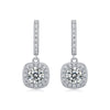 Dream Search - Earrings Set With 0.5-carat Top-quality Moissanite S925, Silver And Platinum-plated Stud Earrings, A Fashionable And Trendy Accessory That Can Be Tested With A Diamond Pen