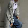 Elegant Soft Knitted Lady's Sweater Cardigan Loose Long Casual All-matching