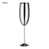 Champagne glass stainless steel goblet