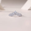 Victoria - A Wedding Ring Set With Top-quality Moissanite S925 Silver And Platinum-plated Diamond Can Be Inspected With A Diamond Pen