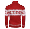 Men's Fashionable Jacquard Knitted Shirt With A Stand-up Collar