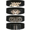 Elegant Retro Metal Buckle Belt Women