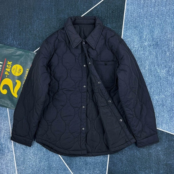 Diamond Embossed Cotton Coat Outdoor Keep Warm Coat