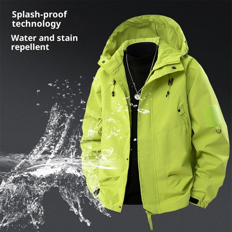 Loose Cargo Waterproof Jacket Coat Hooded