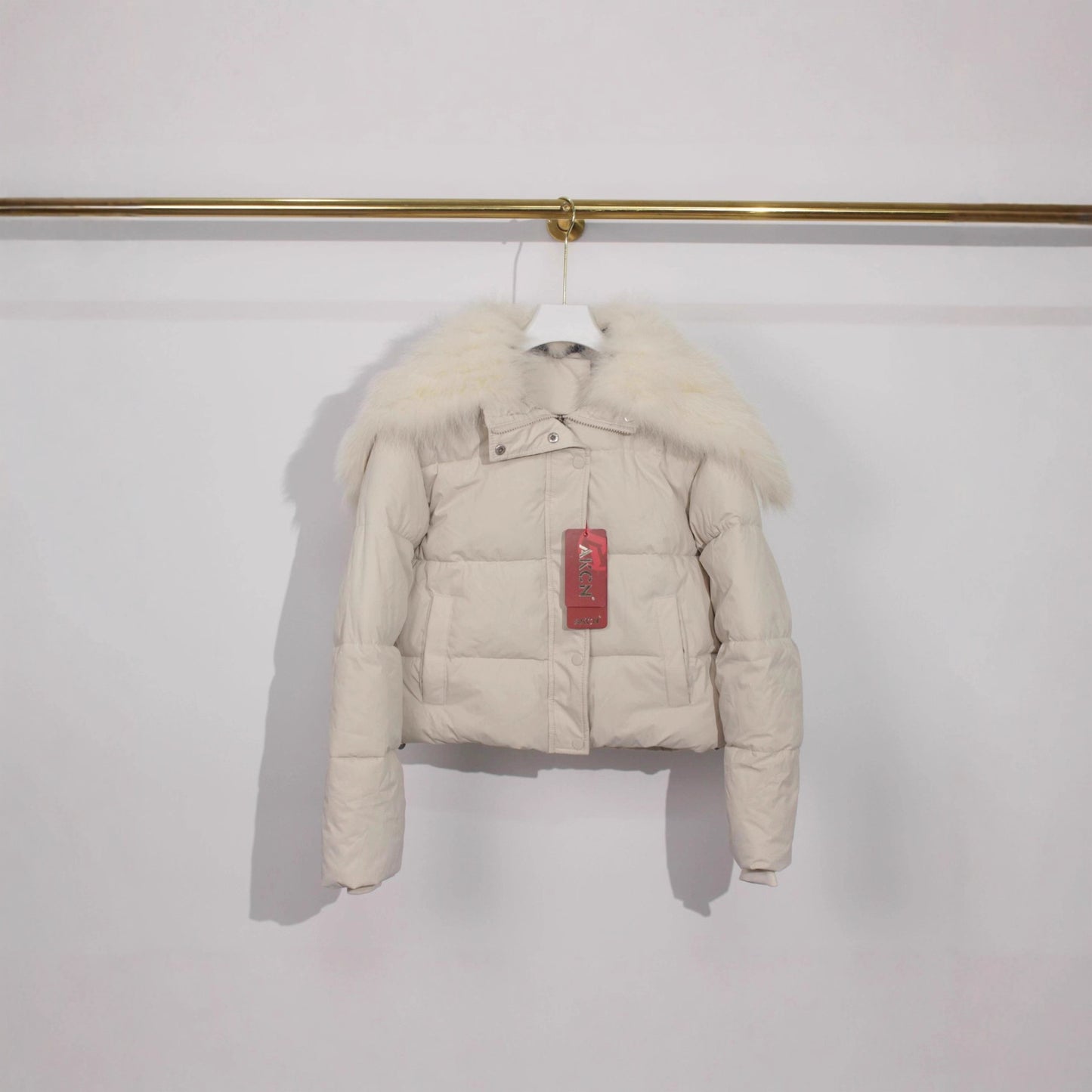 Down Coat Jacket Women's Fur Collar