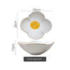 Simple SUNFLOWER Ceramic Poached Egg Household Creative Tableware