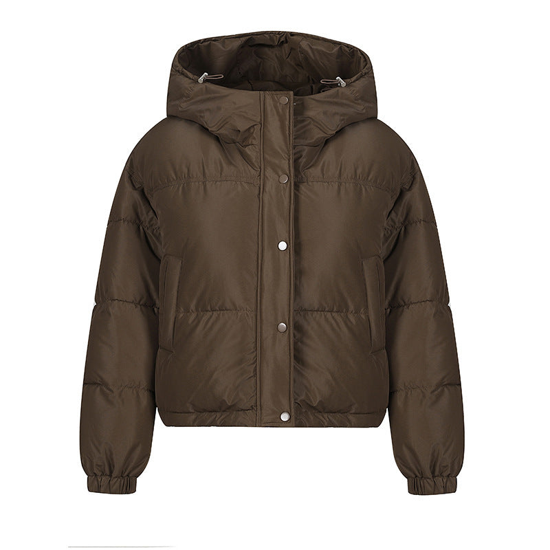 Loose Hooded Lightweight Cotton Clothing Coat