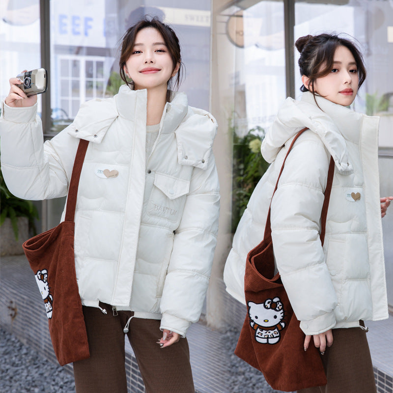 Women's Candy-colored Cotton-padded Jacket