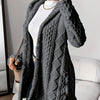 Women's Winter Long Hooded Cardigan Coat