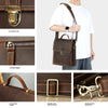 Men's Vertical Design Square Large Capacity Shoulder Messenger Bag