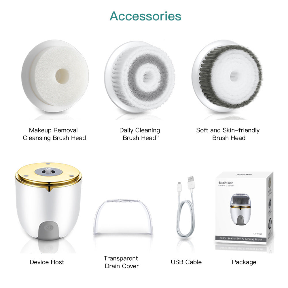 Multifunctional Face Washing Instrument, Electric Rotating, Deep Cleaning