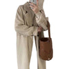Women's Wool Coat Mid-length Loose Thicken Autumn Winter New Style Overcoat