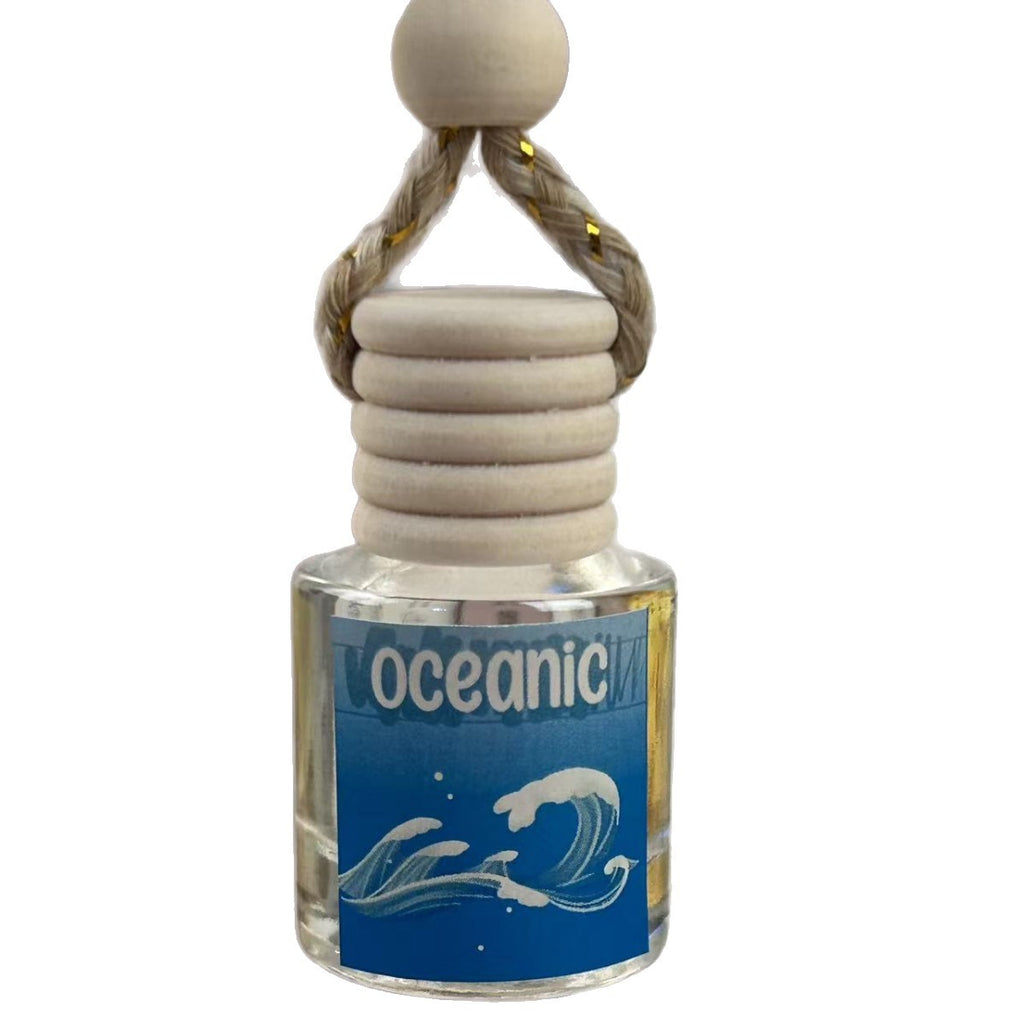 Car Scented Glass Bottle Rearview Mirror Pendant