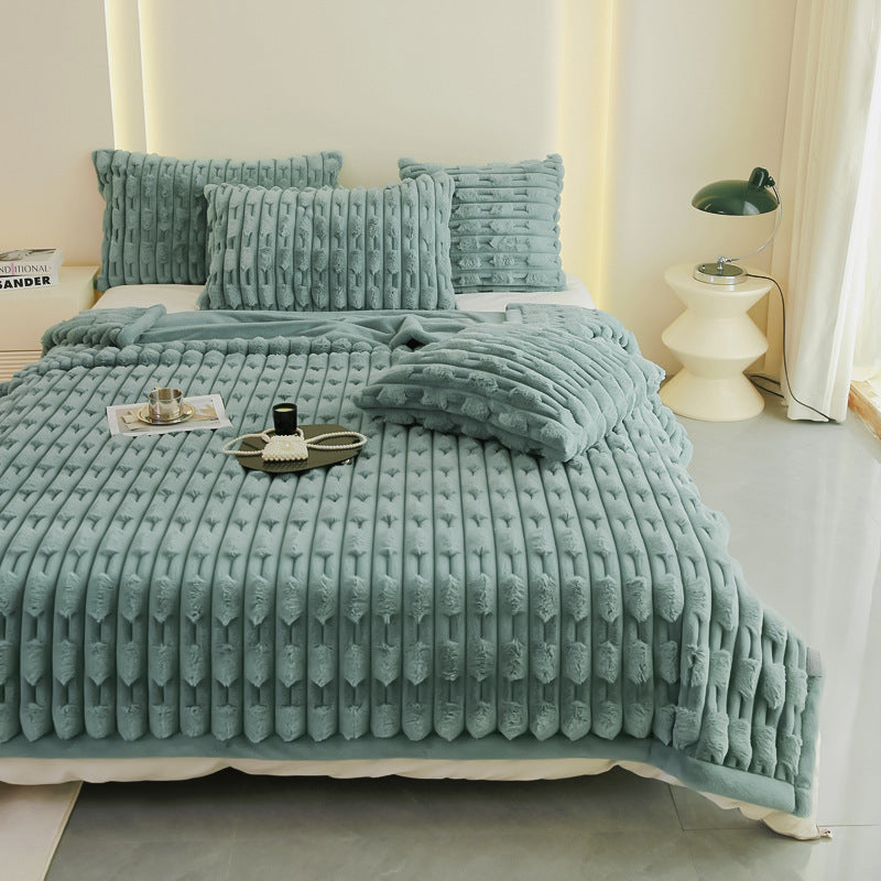 Mink Fur Qiu Blanket Thickening Nap Blanket