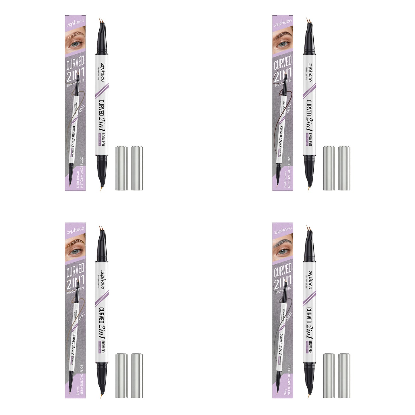 Double-ended Waterproof Eyebrow Pencil