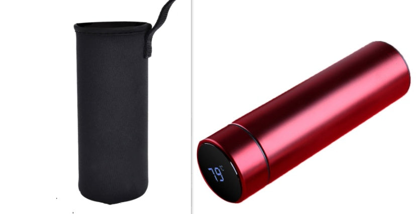 LED touch display temperature water cup