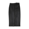 Split Leather Skirt Women's High Waist Adult Lady Like Woman Hip Skirt