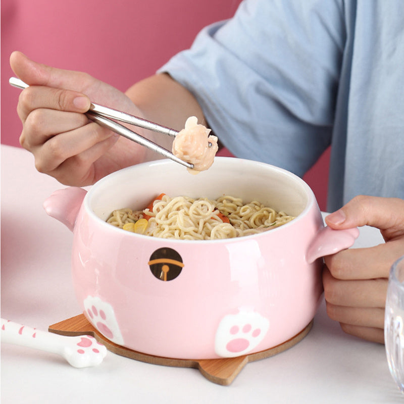 Student Dormitory Lunch Box Instant Noodle Bowl Large Capacity