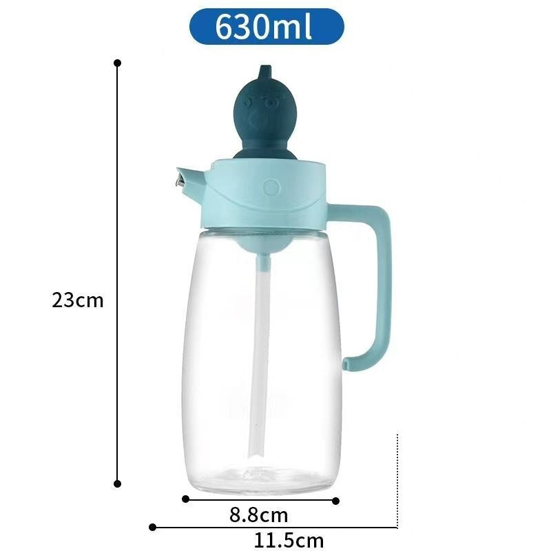 Glass Oiler Brush Cover Integrated Household Leak-proof Oil Bottle Baking And Barbecue Non-oil-stick Bottle