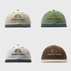 Embroidered Letters Contrast Color Flat Eaves Cap Men And Women Soft Top