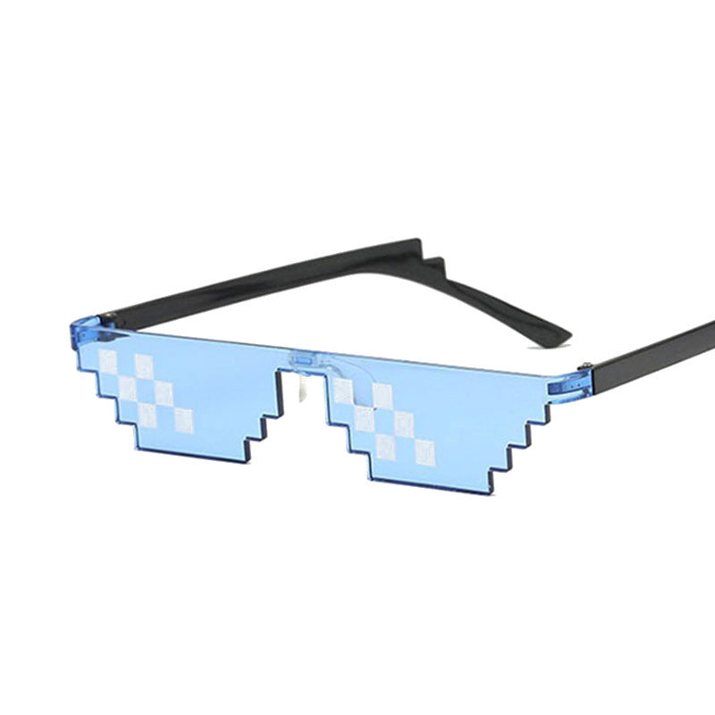 Mosaic Pixel Sunglasses Anime Peripheral Spoof Costume