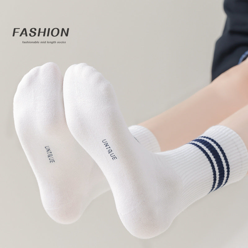 Pure Cotton Mid-calf Sports Mid-calf Length