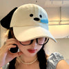 Cute Three-dimensional Snot Puppy Baseball Cap Student Outdoor Photography Sun-poof Peaked Face-showing Hat