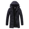 Men's Thick Mid-length Hooded Cotton Jacket