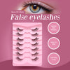 Natural Lashes Wispy Lashes Natural Look False Eyelashes Natural Flared Eyelashes False Eye Lashes Soft Fluffy Lashes 7 Pairs 6mm Gradual 13mm Cat's Eye Transparent Stem Eye Tail Elongated Half Eye Na