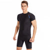 Outdoor Sports Tight Diving Suit Short Sleeved Separate Swimsuit