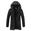 Men's Thick Mid-length Hooded Cotton Jacket