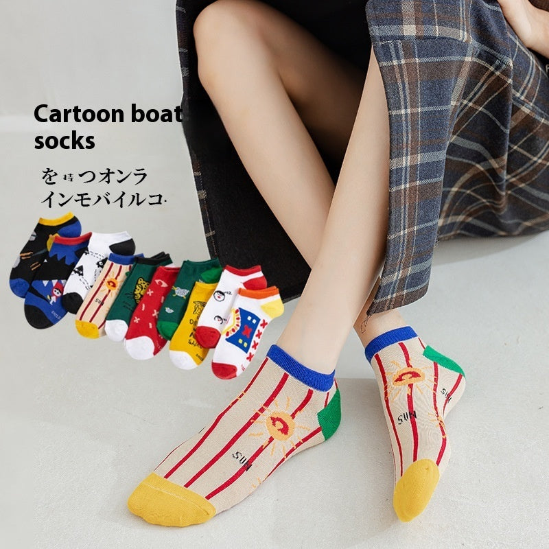 Women's Autumn And Winter Style Low-top Spring And Autumn Socks