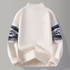 Men's Knitted Sweater Autumn Fashion Stand-Up Collar Pullover