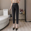 High-waist Women's Draped Loose And Thin Casual Cropped Trousers