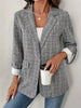 European And American New Elegant Plaid Suit Coat