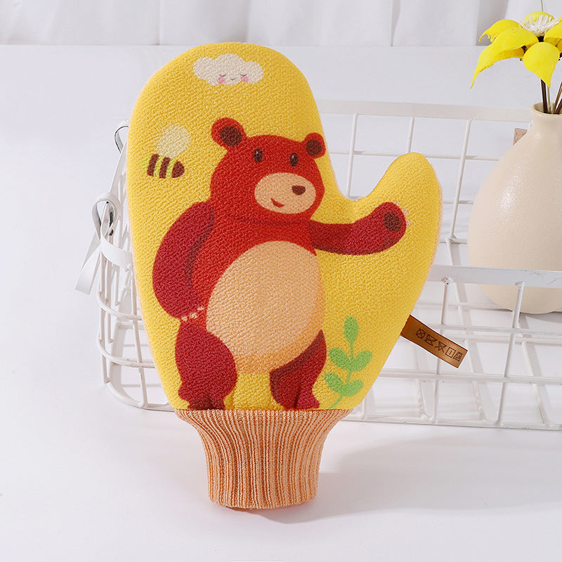 منشفة حمام، مستلزمات استحمام، قفازات حمام كرتونية لطيفة