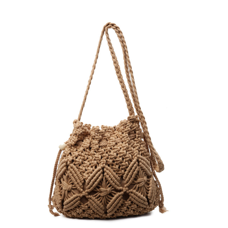 Hand-woven Bag Mobile Phone Seaside Beach Vacation Style