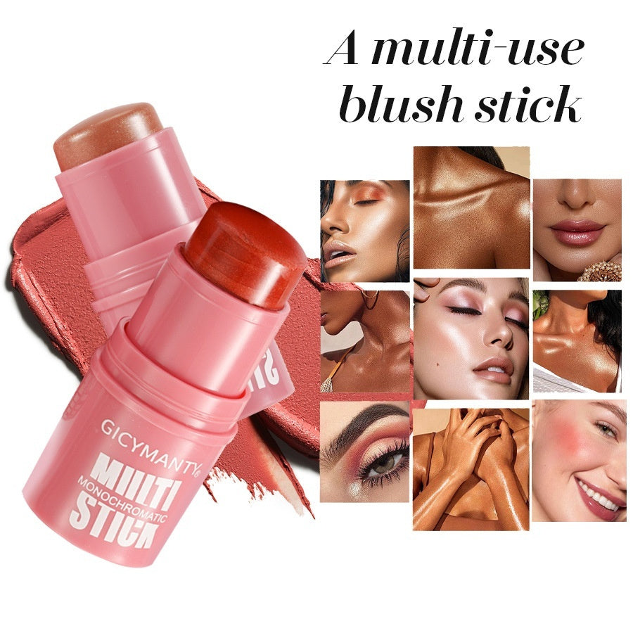 Makeup Blush Stick Facial Brightening Cream Blush Thin And Glittering Color Rendering