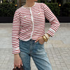 European And American Casual Versatile Striped Button-down Shirt