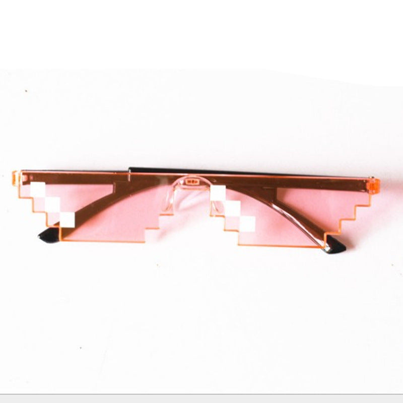 Mosaic Pixel Sunglasses Anime Peripheral Spoof Costume