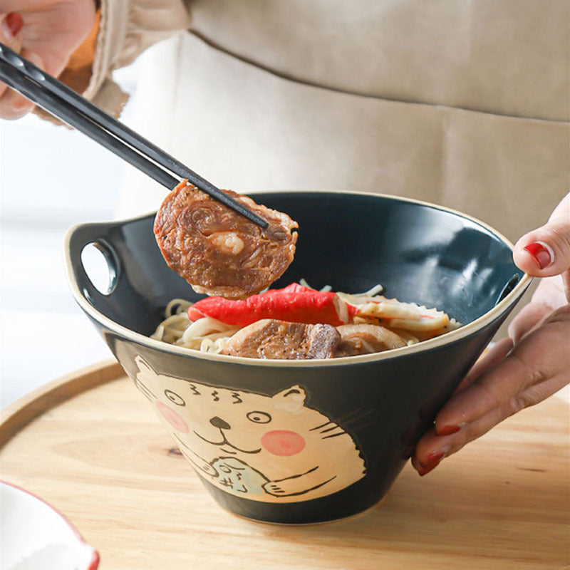 Japanese Noodle Bowl Home Creative Cute 7 Inches