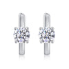 Set Out From The Heart - Earrings Set With 0.5-carat Top-quality Moissanite S925 Silver And Platinum-plated Stud Earrings, A Fashionable And Trendy Accessory, Can Be Tested With A Diamond Pen