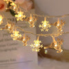 Led Elk Christmas Tree Snowflake Star Light String