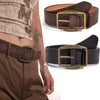New Retro Embossing Belt Brown Alloy Ethnic Style
