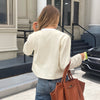 Solid Color Cardigan Long Sleeve Shirt Jacket Women